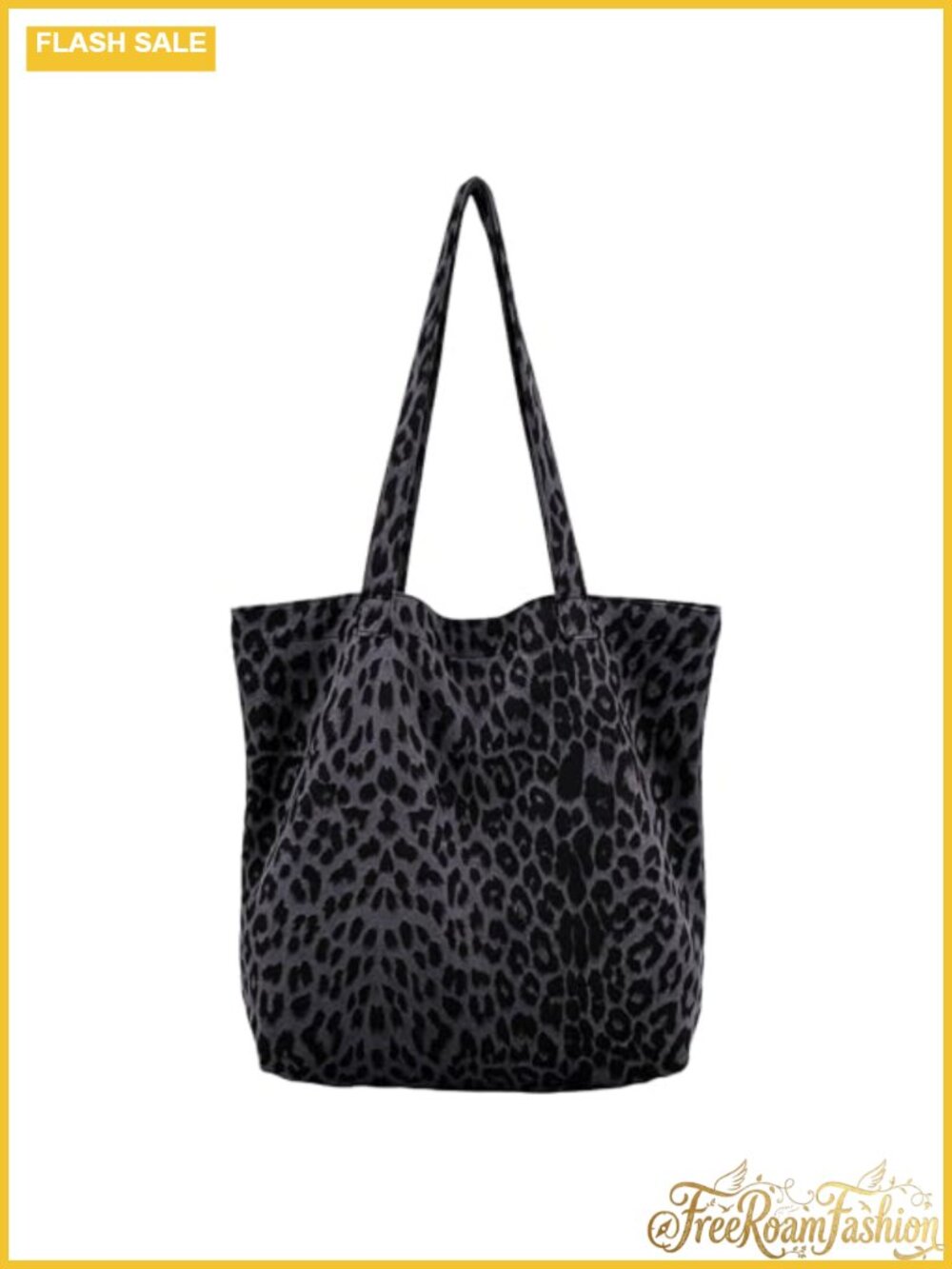 Leopard Print Tote Bag Soft Lightweight Large Shoulder Purse Travel Satchel